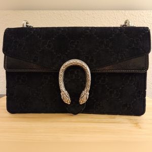 Gucci Black Dionysus Velvet Large handbag